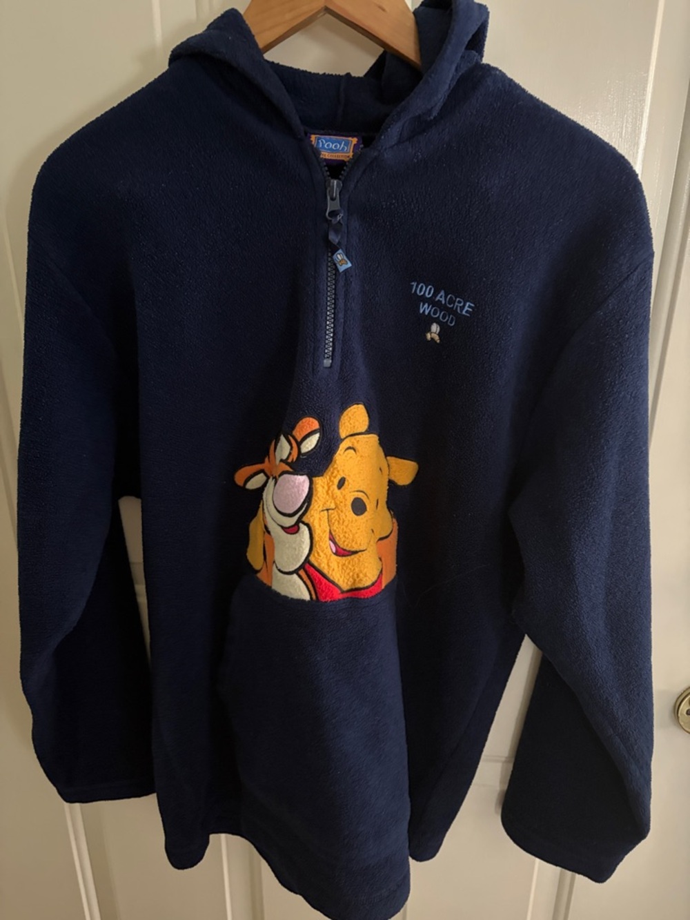 Disney Navy Blue Winnie the Pooh & Tigger Hoodie Sweatshirt